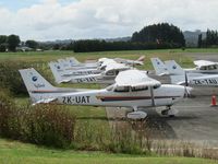 Ardmore Airport, Auckland New Zealand (NZAR) - seven cessnas and a cherokee - that's just half of the ramp today - by magnaman