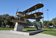 Portela Airport (Lisbon Airport) - Sacadura Cabral and Gago Coutinho Monument near Belem tower - by JC Ravon - FRENCHSKY