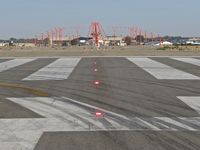 Boise Air Terminal/gowen Fld Airport (BOI) - Approach lights for RWY 10R. - by Gerald Howard