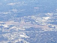 Greenville Downtown Airport (GMU) - From 9,000 feet on an Angel Flight from ATlanta to Winston Salem - by Jim Monroe