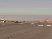 Boise Air Terminal/gowen Fld Airport (BOI) - Yearly painting of the runways. - by Gerald Howard