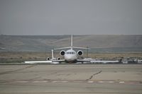 Boise Air Terminal/gowen Fld Airport (BOI) - Aircraft crossing from RWY 28L on Mike to RWY 28R. - by Gerald Howard