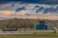 RAF Linton-on-Ouse Airport, Linton-on-Ouse, England United Kingdom (EGXU) - A view of the newer tower at linton as seen from crash-gate 4 - by Steve Raper