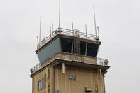 Oxnard Airport (OXR) - OXR Aircraft Control Tower-Closeup. Runway Elevation-45'. Approach/Departure 124.7, ATIS 118.05, CTAF 134.95. Ground control 121.9, Tower 134.95  Rwy 07-25  5,953X100 paved - by Doug Robertson