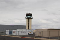 Camarillo Airport (CMA) - CMA Control Tower. Rwy elev. 77 feet, Approach/Departure 124.7, ATIS 120.025, CTAF 128.2, Ground Control 121.8, Tower 128.2, Runways 08/26 6013 X 150 paved. Note greatly displaced threshold Rwy 26. PCL-yes. Check many other requirements. - by Doug Robertson