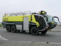 Ostend-Bruges International Airport, Ostend Belgium (EBOS) - Rosenbauer airport firefighter - by Joeri Van der Elst