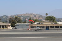 Santa Paula Airport (SZP) - New and welcome Windsock, now visible from CP Aviation Office and Ramp and all of transient Ramp. Airport now has three windsocks & revolving tetrahedron near Helipad. - by Doug Robertson