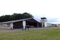 EDVH Airport - hangar and tower at Hodenhagen airfield - by Ingo Warnecke