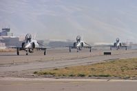 Boise Air Terminal/gowen Fld Airport (BOI) - German F-4s taxiing on Foxtrot for their flight back to Germany. - by Gerald Howard