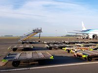Ostend-Bruges International Airport, Ostend Belgium (EBOS) - Stairway to Heaven,loading equipment, OO-JVA, picture taken by An Van der Elst with permission - by Joeri Van der Elst