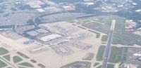 Charlotte/douglas International Airport (CLT) - Taken just before 11AM on a Thursday. Anyone see an empty gate? Taken from 3,000 feet on an Angel Flight from KCCO to KJQF - by Jim Monroe