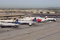 Phoenix Sky Harbor International Airport (PHX) - Sky Harbor back in the US Airways days. - by Dave Turpie