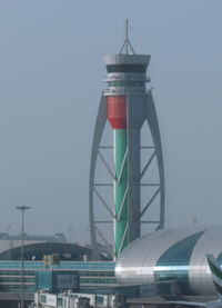 Dubai International Airport - Tower from Dubai international Airport - by Willem Göebel