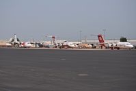 Boise Air Terminal/gowen Fld Airport (BOI) - Three fire tankers parked on the NIFC ramp for the current fires in Idaho. - by Gerald Howard