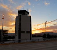 Boise Air Terminal/gowen Fld Airport (BOI) - Old FAA tower at sunrise. - by Gerald Howard