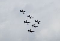 Kleine Brogel Air Base Airport, Kleine Brogel Belgium (EBBL) - Breitling Jet Team display with 6 Aero L-39 at the 2018 BAFD Spottersday at Kleine Brogel airbase - by Ingo Warnecke