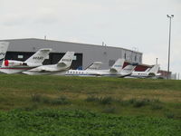 Outagamie County Regional Airport (ATW) - busy ramp during EAA 18 - by magnaman