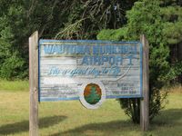 Wautoma Municipal Airport (Y50) - entrance sign to carp park and club house - by magnaman