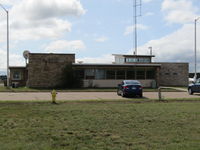 Stevens Point Municipal Airport (STE) - terminal from big car park - by magnaman