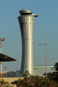 Ben Gurion International Airport, Lod / Tel Aviv Israel (LLBG) - The control tower. 100m height, 18 floors up. - by ikeharel