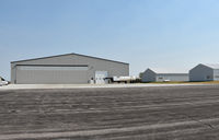 Wall Municipal Airport (6V4) - Hangars at Wall Muni airport, SD - by Jack Poelstra