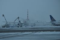 Boise Air Terminal/gowen Fld Airport (BOI) - De icing at the gate. - by Gerald Howard