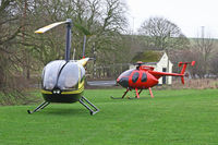 NONE Airport - G-TGTT and G-HKHW at a private site before our flight to North Coates - by Chris Hall