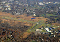 Morristown Municipal Airport (MMU) - Seen from the window of a commercial airliner - by Daniel L. Berek