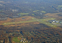 Morristown Municipal Airport (MMU) - Seen from the window of a commercial airliner - by Daniel L. Berek