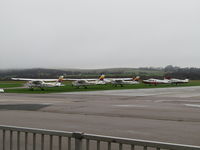 Shoreham Airport, Shoreham United Kingdom (EGKA) - the apron at brighton city airport - by Magnaman