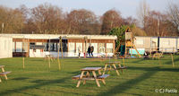 Lasham Airfield - Childrens play area and picnic viewing area at Lasham - by Clive Pattle