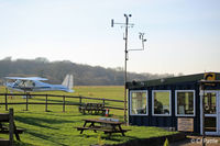 Popham Airfield - Airfield Clubhouse/Tower/Cafe @ Popham - by Clive Pattle