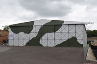 EGLB Airport - Brooklands Museum Aircraft Factory hangar. - by Graham Reeve
