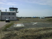 Bielefeld Airport - Control Tower and Dirigable at Bielefeld Windelsbleiche airfield - by Ronald Hay