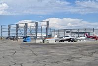 Boise Air Terminal/gowen Fld Airport (BOI) - Another new hanger going up. - by Gerald Howard