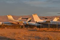 California City Municipal Airport (L71) - Just a few miles from MHV is California City. A small boneyard specialized in Gulfstream aircraft. - by FerryPNL