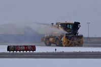 Boise Air Terminal/gowen Fld Airport (BOI) - Moves snow berms pretty fast. - by Gerald Howard