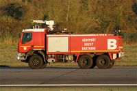 Brest Bretagne Airport, Brest France (LFRB) - Fire truck,Brest-Bretagne airport (LFRB-BES) - by Yves-Q