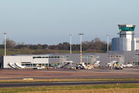 Bristol International Airport, Bristol, England United Kingdom (EGGD) - Western terminal and control tower - by Dominic Hall