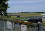 Bonn-Hangelar Airport, Sankt Augustin Germany (EDKB) - looking across the airfield from the tower to the temporary Zeppelin landing area at Bonn-Hangelar airfield - by Ingo Warnecke