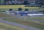 Bonn-Hangelar Airport, Sankt Augustin Germany (EDKB) - aerial view of GA hangars at the eastern end of Bonn-Hangelar airfield - by Ingo Warnecke