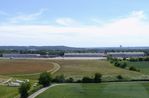 Bonn-Hangelar Airport, Sankt Augustin Germany (EDKB) - aerial view of Bundespolizei (federal police) towers and hangars at the western end of Bonn-Hangelar airfield - by Ingo Warnecke