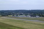 Bonn-Hangelar Airport - aerial view of tower and GA hangars at the eastern end of Bonn-Hangelar airfield - by Ingo Warnecke