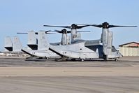 Boise Air Terminal/gowen Fld Airport (BOI) - Two MV-22Bs parked on the north GA ramp. VMM-364 - by Gerald Howard