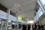 Vienna International Airport - inside terminal 1 (straight section, 'hall of chandeliers') at Wien airport - by Ingo Warnecke
