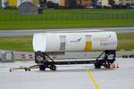 Salzburg Airport - airport fire-brigade training trailer at Salzburg airport - by Ingo Warnecke