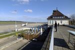 Braunschweig-Wolfsburg Regional Airport, Braunschweig, Lower Saxony Germany (EDVE) - looking east at apron, airport restaurant and terminal from the visitors terrace of Braunschweig/Wolfsburg airport, BS/Waggum - by Ingo Warnecke