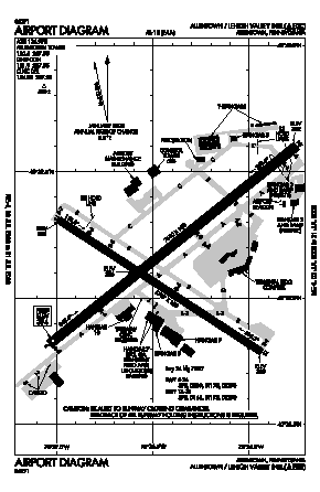 Lehigh Valley International Airport (ABE) diagram