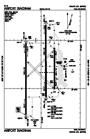 Vance Afb Airport (END) diagram