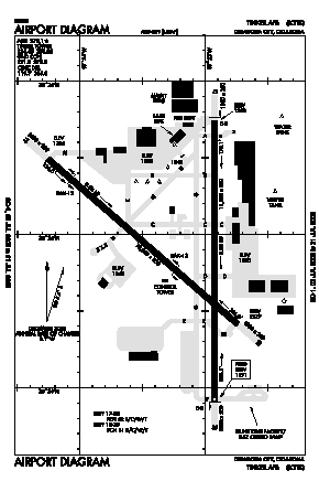 Tinker Afb Airport (TIK) diagram